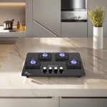 Lifelong Ember LLHT934 HobTop with Battery Operated Ignition Glass Automatic Hob(4 Burners)