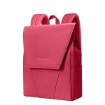 AirCase Canvas Laptop Backpack for Women with Multiple Pockets, Padded Straps, 13L Capacity, Lightweight, Water-Resistant Bag for Travel, College, Office Use, Supports Laptops Up to 15.6 Inch (Red)