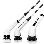 Qolixs Lifelong Electic Mop Floor Cleaning Machine for Home, Kitchen & Bathroom | Electric Spin Scrubber for Deep Cleaning | Adjustable Long Handles, 3 Speed Modes | Water Proof, 90 Mins Run Time