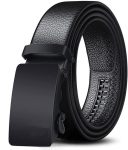 PROVOGUE Men Black Artificial Leather, Texas Leatherite Belt