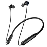 HAMMER Splendor in Ear Bluetooth Neckband with Magnetic Earbuds, Deep Bass, Built-in Mic, Upto 30 Hrs Playtime, BT 5.3, Type-C Charging Port (Black)