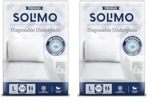 Amazon Brand – Solimo Premium Underpads Large (L) Size, 10 Count| 90 X 60 cm|Unisex, High Absorbency, Super Soft (Pack of 2)