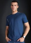 DUCATI Printed Men Round Neck Blue T-Shirt