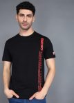 DUCATI Printed Men Round Neck Black T-Shirt