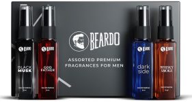 BEARDO Assorted Premium Perfume Gift Set for Men | Long Lasting Fragrances | 4 x 8 ml Eau de Parfum – 32 ml(For Men)