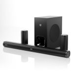GOVO GoSurround 980 Dolby Digital | 525W Sound bar, 5.1 Channel Home Theatre, 6.5″ Wired subwoofer, HDMI, Opt, AUX, USB & Bluetooth, 3 Equalizer Modes, Stylish Remote & LED Display (Black)