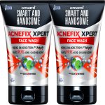 Smart and Handsome Anti-Acne Duo – Acnefix Xpert 100g Each | Reduces Acne from 1st Wash Face Wash(200 ml)