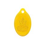 Muthoot PAPPACHAN Swarnavarsham 24K (999) Yellow Gold Oval Laxmi Pendant 1 Gram