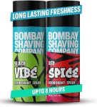 BOMBAY SHAVING COMPANY Red Spice & Black Vibe 150ml x 2 Combo Deodorant Spray – For Men(300 ml, Pack of 2)