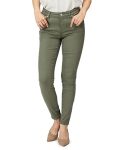 Amazon Essentials Women’s Skinny Mid Rise Jeans, Light Olive, 8 Short, 26