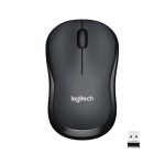 Logitech M221 Wireless Mouse, Silent Buttons, 2.4 GHz with USB Mini Receiver, 1000 DPI Optical Tracking, 18-Month Battery Life, Ambidextrous PC/Mac/Laptop – Black