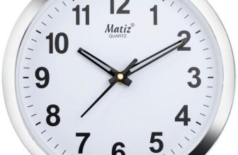 matiz Analog 20 cm X 20 cm Wall Clock(Silver, With Glass, Standard)