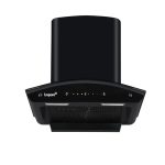 Livpure Avian 60 1450 m3/hr Curved Glass || Filterless Auto-Clean Kitchen Chimney || 10 Year Warranty On Motor by Livpure (2 Year Comprehensive), (Touch And Gesture Control, Black)