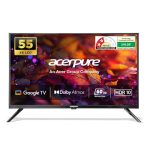 Acerpure 140 cm (55 inch) Swift Series UHD LED Smart Google TV AP55UG51ASFTD Model (Black)