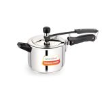 Greenchef Stainless Steel Inner lid pressure cooker 5 litre – Classic, ISI certified, Induction and Gas compatible, Glossy Finish, Triply bottom, 5Year warranty