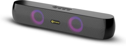 SnapUp Boom X1 Upto 8H TYPE C Multi-Compatibility RGB TWS Feature 16 W Bluetooth Soundbar(Black Grey, Stereo Channel)