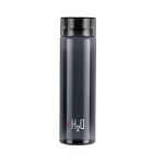 CELLO H2O Round Water Bottle 1000ml, Black | BPA Free, Unbreakable & Reusable PET Bottle | Leakproof Silicone Lid Fridge Set of Water Bottle For Kitchen, Office, School, College, Travel & Gifting