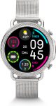 Lifelong Ornate Smartwatch For Women with HD Display|Body Temprature |24×7 Heart Rate Smartwatch(Silver Strap, Free)