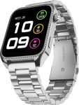 Fire-Boltt Xelor Luxury Stainless Steel, 45.2mm (1.78) AMOLED, 368*448 px Diamond Studded Smartwatch(Silver Strap, Free Size)