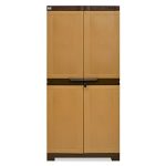 Nilkamal Freedom Large 18 (FMSC18) Shoe Rack Plastic Cabinet 3-Year Warranty with Dustproof Door – Shoe Rack for Home, Chappal Stand for Home Indoor & Outdoor, Shoes Rack Plastic with Door.