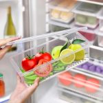 Story@Home Fridge Storage Boxes – Set Of 4 With Drain Tray, Stackable Plastic Container | 1.5l Capacity, Transparent White, Ideal As Fridge Storage Containers, kitchen food storage container for home