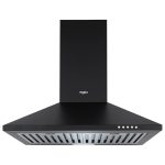 Whirlpool 60cm 900 m3/hr Baffle Filter Kitchen Chimney with 5 Years WARR on Motor and 1 Year Comprehensive | CLASSIC PLUS BF 60 BK HOOD | Black | 3 Speed Push Button Control