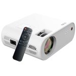 ZEBRONICS LP1000 LED Projector with 3300 Lumens Max, 150-inch Screen Size, HDMI in, AV in, AUX Out, USB x 2, FHD 1080p, 50,000h Lifelong LED lamp, Built in Speaker, Ceiling Mountable