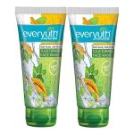 Everyuth Naturals Anti Acne,Anti Marks Tulsi Turmeric Face Wash|Gentle Exfoliation & Blemish Control|Paraben free|For Oily,Dry,Normal,Combination & Sensitive Skin|100% Soap Free – 150 g (Pack of 2)
