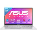 ASUS Vivobook 15, Intel Core i3 13th Gen 1315U, 12GB RAM, 512GB SSD, FHD 15.6″, Windows 11, Office Home 2024, Cool Silver, 1.7Kg, X1504VA-BQ331WS, Intel UHD iGPU, Thin & Light, 42Whrs Laptop