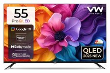 VW 140 cm (55 inches) Pro Series 4K Ultra HD Smart QLED Google TV VW55GQ1