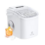 Kilig H01W Countertop Ice Maker Machine | 6 Mins 9 Bullet Ice | Portable Ice Maker Machine with Self-Cleaning| Kilig Ice Maker for Home/Kitchen/Office/Party – White