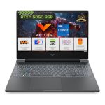 HP Smartchoice Victus, 13th Gen Intel Core i7-13620H, 8GB RTX 5050, 24GB DDR5(Upgradeable) 1TB SSD, 144Hz, FHD, 15.6”/39.6cm, Win11, M365* Office24, Mica Silver, 2.29kg, fa2309TX, RGB Gaming Laptop