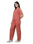CHKOKKO Casual Co ord Set For Women Stylish Summer Wear Cord Half Sleeves Round Neck Track Suit Latest Coords Travelling Outfit Western Ladies Co ords Blush Pink M
