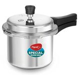 Pigeon By Stovekraft 12260 Induction Base Outer Lid Aluminium Pressure Cooker, 3Liters, Silver