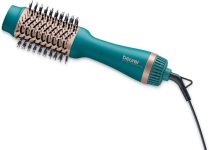 Beurer HC 45 Ocean 2-in-1 volumizing Hair Dryer Brush,2 heating and blower levels, Hair Dryer(1000 W, Green)