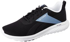 Reebok Mens Distance Fusion Black/White/Blue Slate Sneaker – 7 UK (IQ7001)