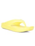 Hush Puppies Cristain Thong Women Womens Casual Slippers In Yellow Beige Gold