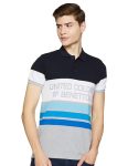 UNITED COLORS OF BENETTON Men’s Cotton Regular Fit Polo Shirt (24P3076J4242I_Grey Melange Medium)