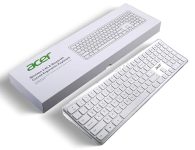 Acer Clearview Curved Transparent Wireless Rechargeable Keyboard I Dual Connection Bluetooth + 2.4 G I Multi-Device Connection with 3 Bluetooth Connect I Supports iOS, Android, Windows, MAC System