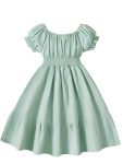 TAGAS Girls’ Dresss || Girls Frock || Party Dress for Kids|| (KD-113) Mint