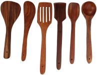 avyanga 6 wooden spatula Wooden Spatula(Pack of 6)