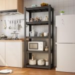 HOME CUBE Metal Storage Rack Stand with Adjustable Boltless Shelf, Display, Kitchen Storage Rack Multipurpose Stand for Oven Office Garage Shops Salon Space Saving Storage Organiser