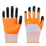 Zamia Gardening Gloves | Flexible, Thorn-Proof, Anti-Slip & Reusable | Heavy Duty for Home Use | Orange