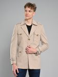 KILLER Polyester Viscose Blend Solid Coat