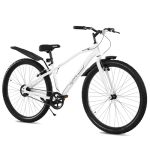 Lifelong Cycle for Men & Women 27.5 T with V-Brake – Single Speed MTB Bike/Bicycle – Rigid Fork – Mountain Bike Ideal for 15 Years + Adults Above Height 5 ft 5 inches (LLBC2706, White)