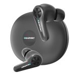 Blaupunkt BTW300 Rhodium Moskha Hybrid ANC in Ear Wireless Earbuds with 50Db I 6 Mics CRISPR ENC I Blink Pair Tech I Ambient Mode Noise Cancelling I Turbovolt Fast Charging(Ebony Black)
