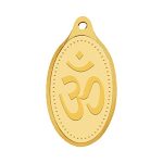 WHP Jewellers 24kt (999) 1.5 gram OM Yellow Gold Om Pendant