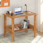 OFIXO Engineered Wood Computer Desk(Straight, Finish Color – Brown, DIY(Do-It-Yourself))