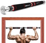 BOLDFIT Pull Up Bar For Home Wall Chin Up Bar For Home Workout Door Pullups Rod Stand Pull-up Bar(Black, Red)