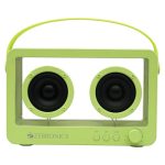 ZEBRONICS Sound Feast 75, Portable Bluetooth Speaker, 14 Watts, 10 Hours Playback, Transparent Body, Dual 6.6 cm Drivers, Carry Strap, Bluetooth v5.3 | TWS | mSD | AUX (Green)